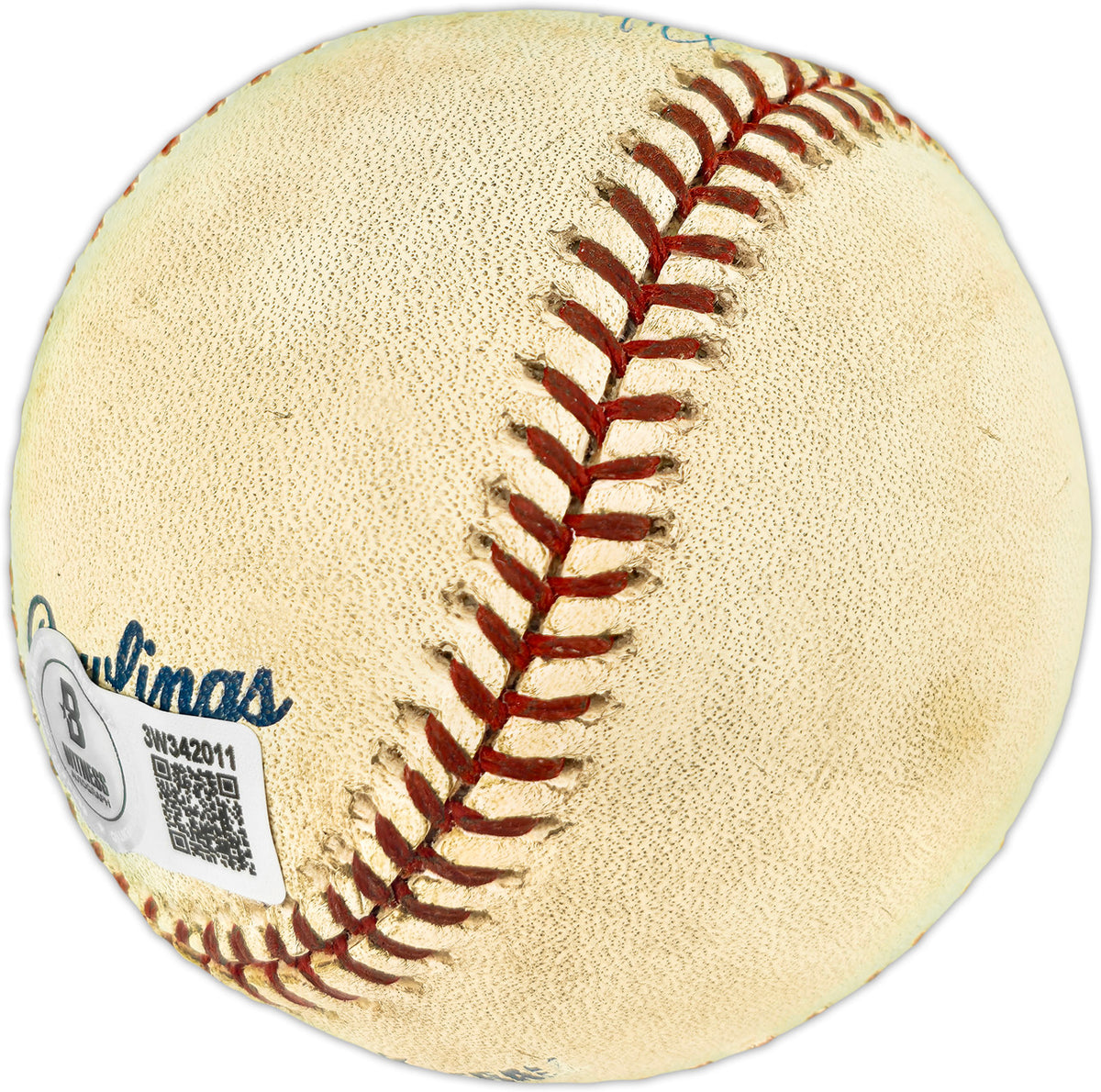 Ken Griffey Jr. Autographed Official Game Used MLB Baseball Seattle Mariners Beckett BAS Witness #3W342011