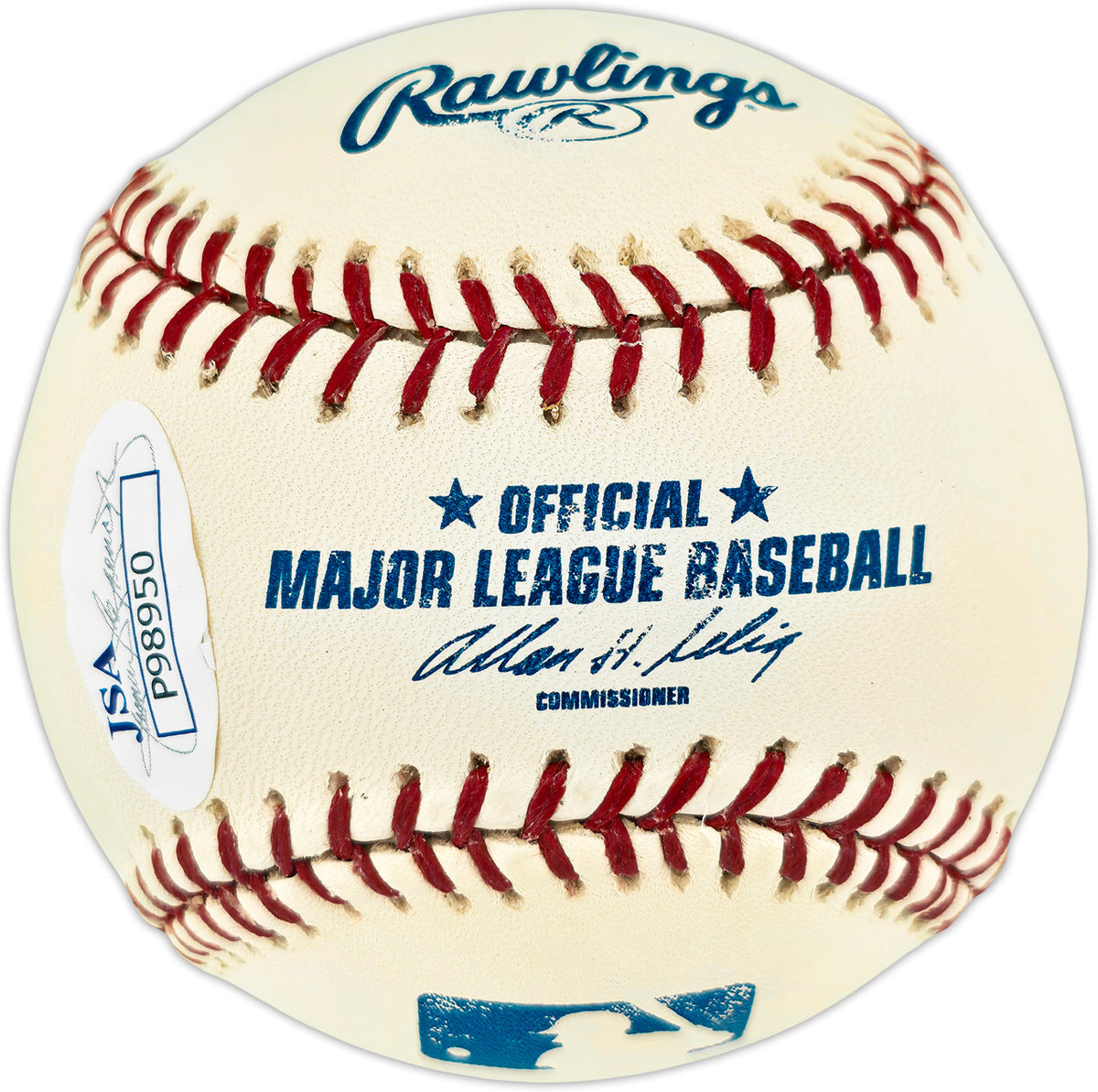 Jack Fisher Autographed Official MLB Baseball New York Mets (Smudged) JSA #P98950