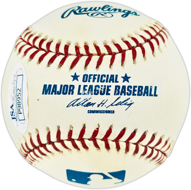 Jack Fisher Autographed Official MLB Baseball New York Mets (Smudged) JSA #P98952