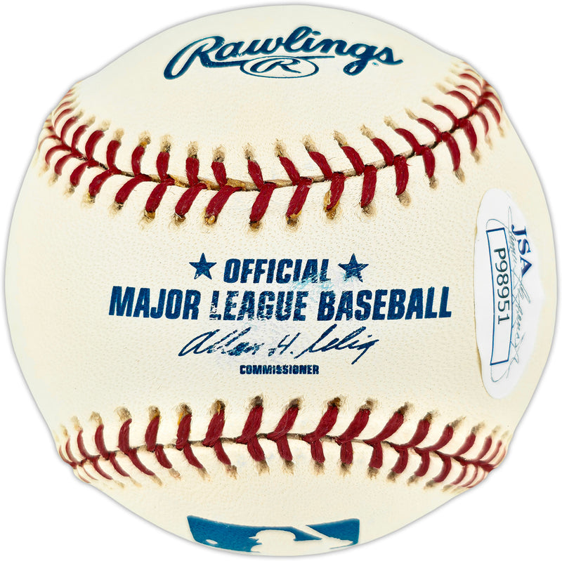 Jack Fisher Autographed Official MLB Baseball New York Mets (Smudged) JSA #P98951