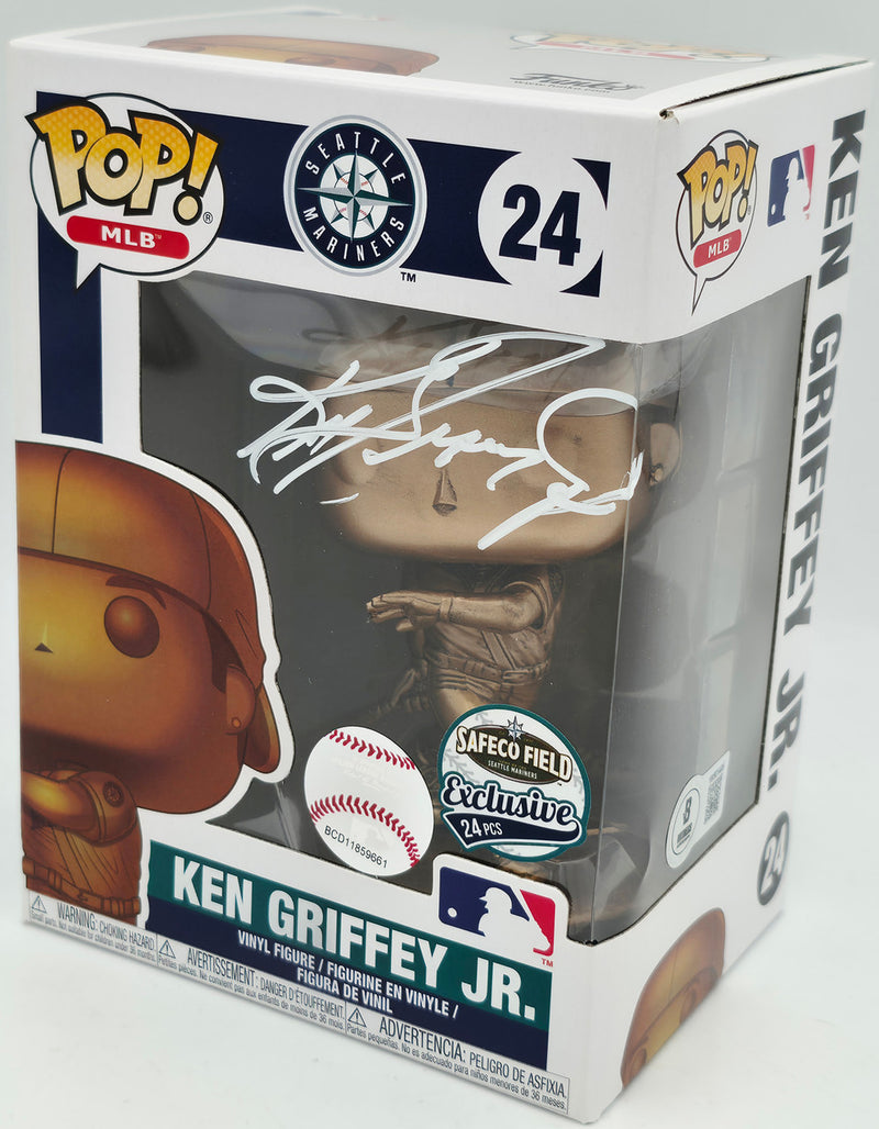 Ken Griffey Jr. Autographed Funko Pop! #24 Seattle Mariners Beckett BAS Witness #3W342001