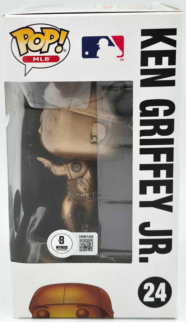Ken Griffey Jr. Autographed Funko Pop! #24 Seattle Mariners Beckett BAS Witness #3W342001