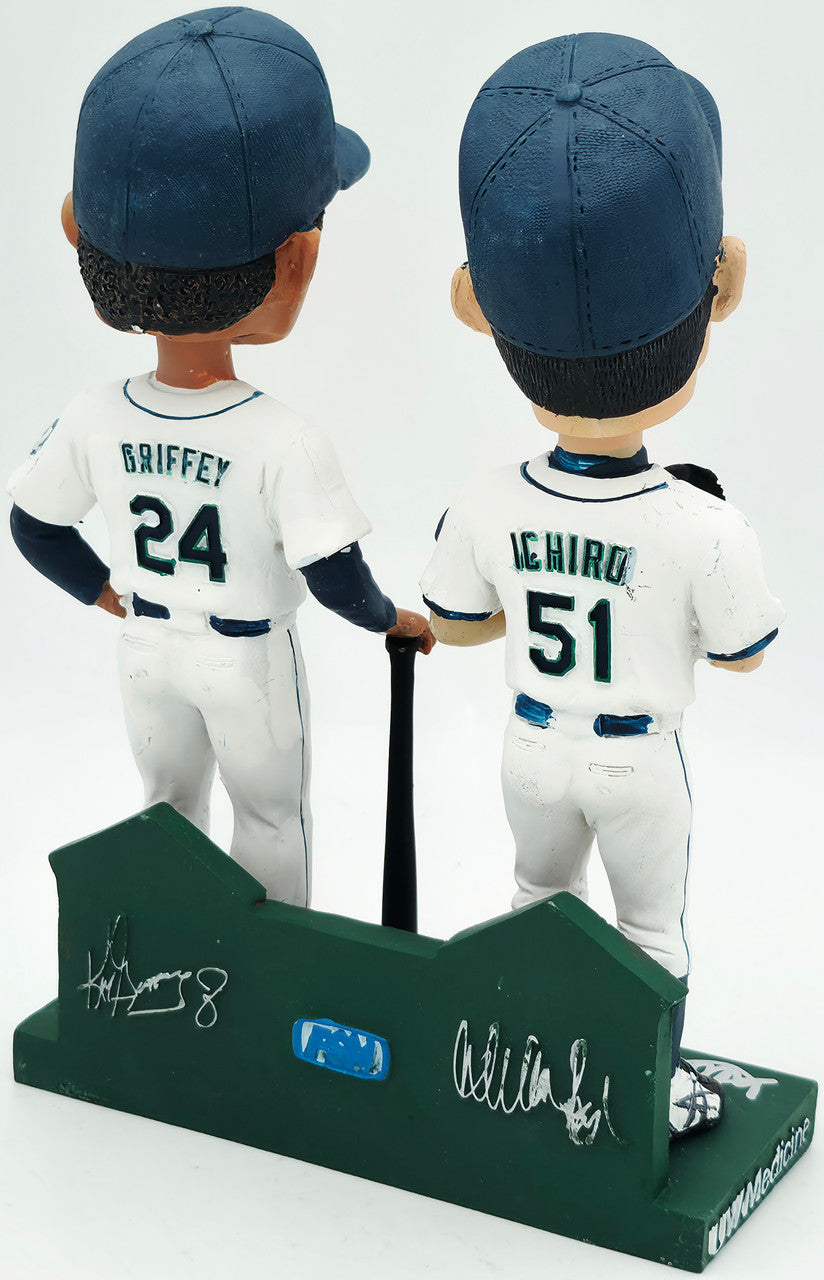 Ken Griffey Jr. & Ichiro Suzuki Autographed 2010 Cooperstown Bound Bobblehead & Box (Dual-Signed Each) Seattle Mariners Beckett BAS Witness #2W266217 & 2W266218