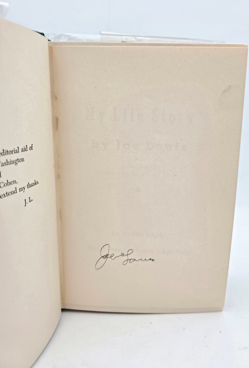 Joe Louis Autographed My Life Story' Autobiography Book Heavyweight Champ PSA/DNA #H45239