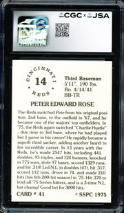 Pete Rose Autographed 1976 SSPC Card #41 Cincinnati Reds Card Grade 9.5 CGC x JSA #6078174014