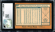 Pete Rose Autographed 1978 O-Pee-Chee Card #100 Cincinnati Reds CGC x JSA #6078174108