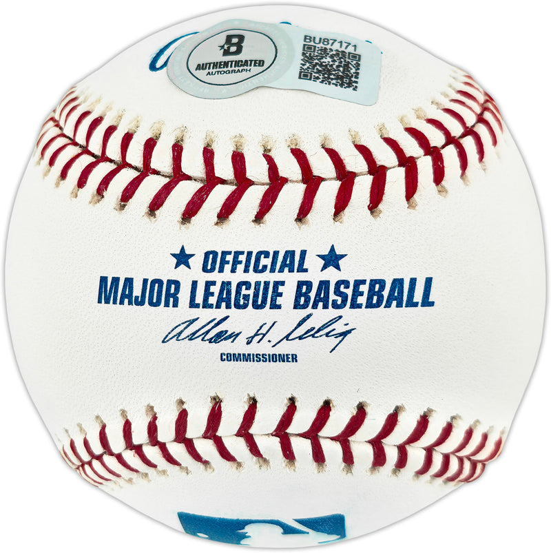 Giancarlo Stanton Autographed Official MLB Baseball New York Yankees Beckett BAS QR #BU87171