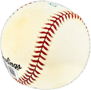 Bob Bobby Pfeil Autographed Official NL Baseball New York Mets Beckett BAS QR #BU86783