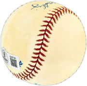 Gene Woodling Autographed Official AL Baseball New York Yankees Beckett BAS QR #BU87191