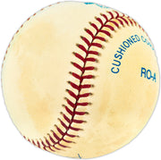 Gene Woodling Autographed Official AL Baseball New York Yankees Beckett BAS QR #BU87191