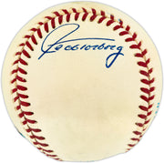 Jeff Torborg Autographed Official AL Baseball Los Angeles Dodgers, New York Yankees Beckett BAS QR #BU87194