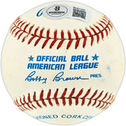 Ned Garver Autographed Official AL Baseball Detroit Tigers Beckett BAS QR #BU87206
