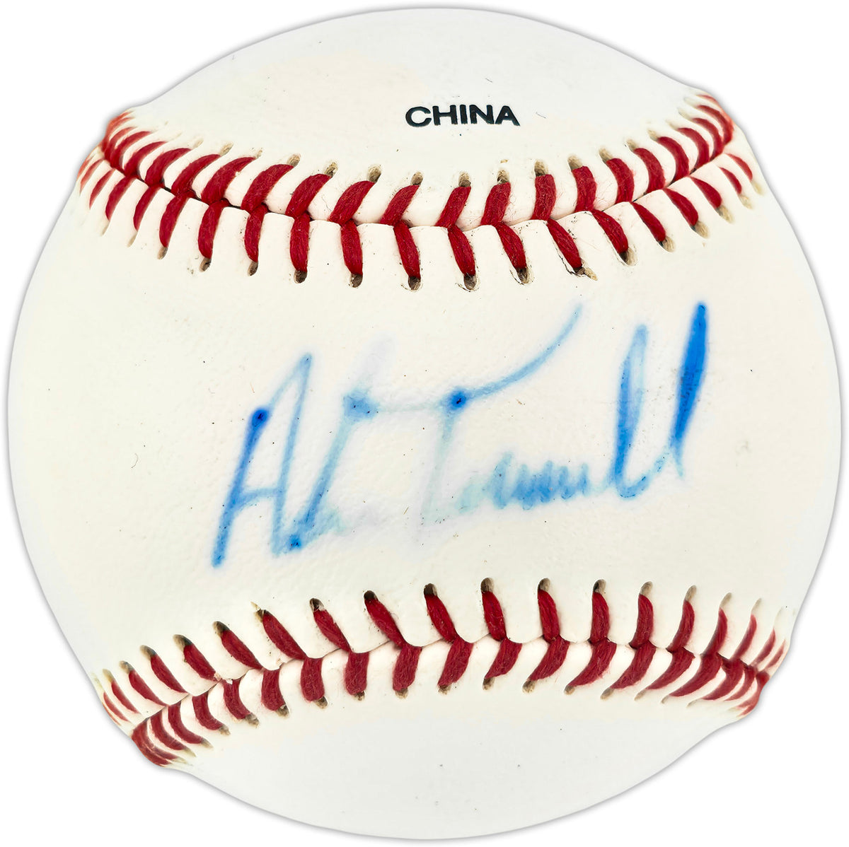 Alan Trammell Autographed Official League Baseball Detroit Tigers Beckett BAS QR #BU87213