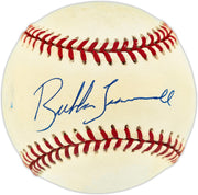 Bubba Trammell Autographed Official AL Baseball Detroit Tigers Beckett BAS QR #BU87214