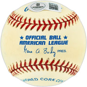 Bubba Trammell Autographed Official AL Baseball Detroit Tigers Beckett BAS QR #BU87214
