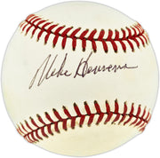 Mike Henneman Autographed Official AL Baseball Detroit Tigers Beckett BAS QR #BU87221