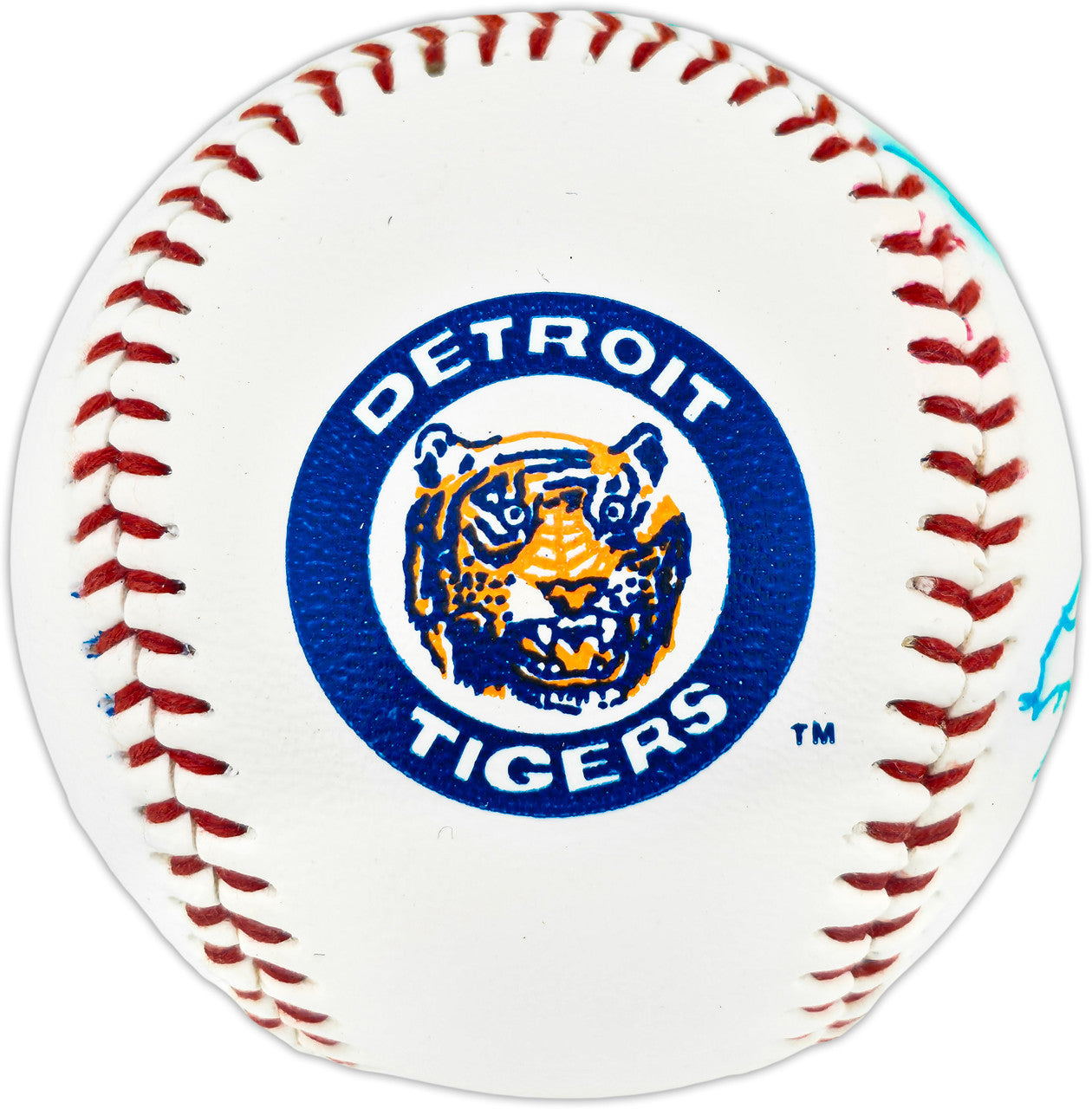 Joe Ginsberg & Virgil Trucks Autographed Official Tigers logo Baseball Detroit Tigers Beckett BAS QR #BU87226