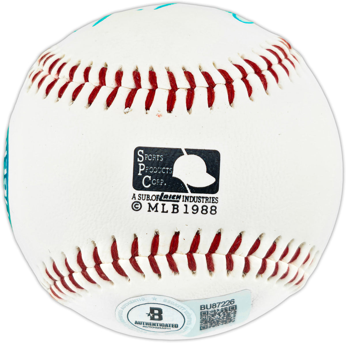 Joe Ginsberg & Virgil Trucks Autographed Official Tigers logo Baseball Detroit Tigers Beckett BAS QR #BU87226