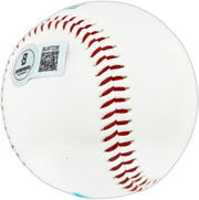 Joe Ginsberg & Virgil Trucks Autographed Official Tigers logo Baseball Detroit Tigers Beckett BAS QR #BU87226