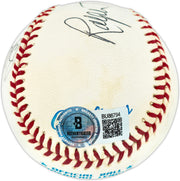 Bobby Thomson & Ralph Branca Autographed Official AL Baseball Full Names Beckett BAS QR #BU86794