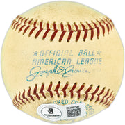 Frenchy Bordagaray Autographed Official Cronin AL Baseball Brooklyn Dodgers Beckett BAS QR #BU86798