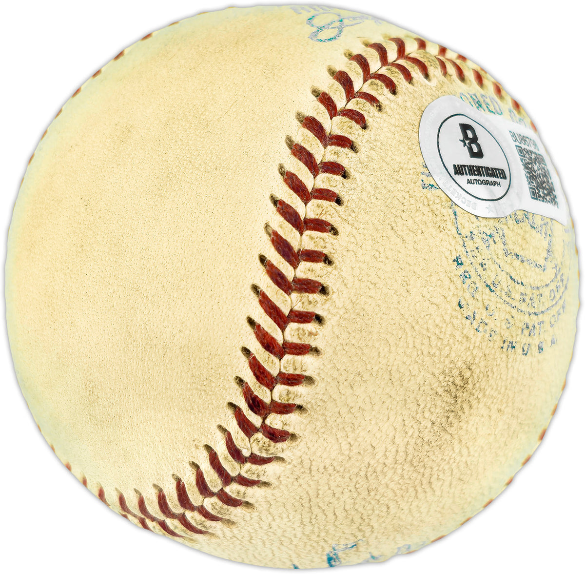 Frenchy Bordagaray Autographed Official Cronin AL Baseball Brooklyn Dodgers Beckett BAS QR #BU86798