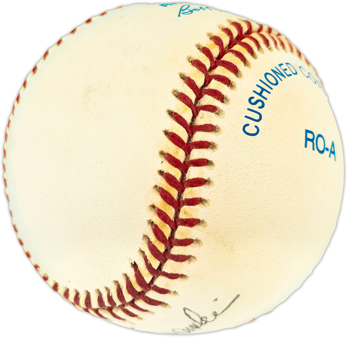 Gene Hermanski Autographed Official AL Baseball Brooklyn Dodgers Full Name Beckett BAS QR #BU86801