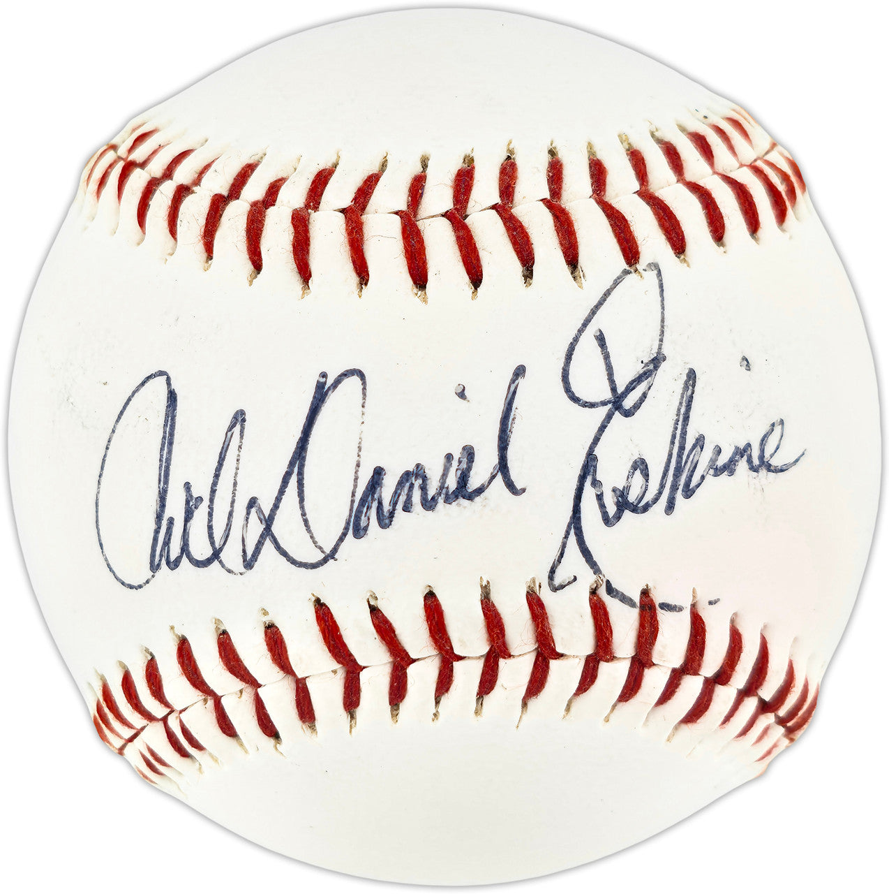 Carl Erskine Autographed Official Little League Baseball Brooklyn Dodgers Full Name Beckett BAS QR #BU86802