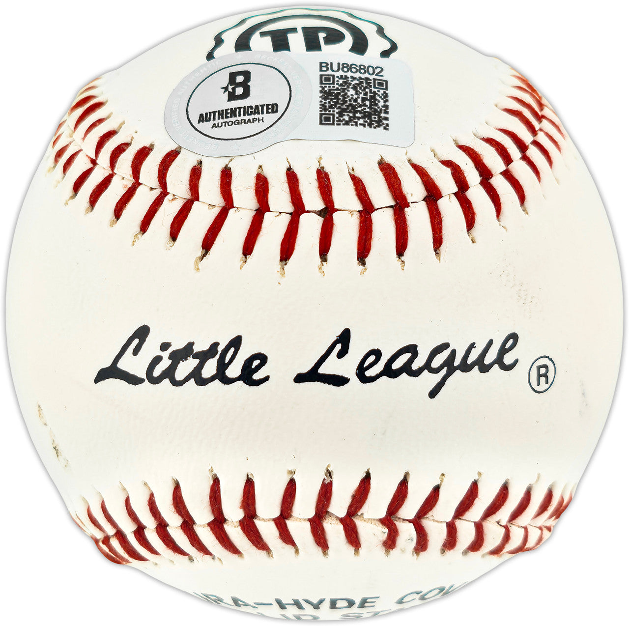 Carl Erskine Autographed Official Little League Baseball Brooklyn Dodgers Full Name Beckett BAS QR #BU86802