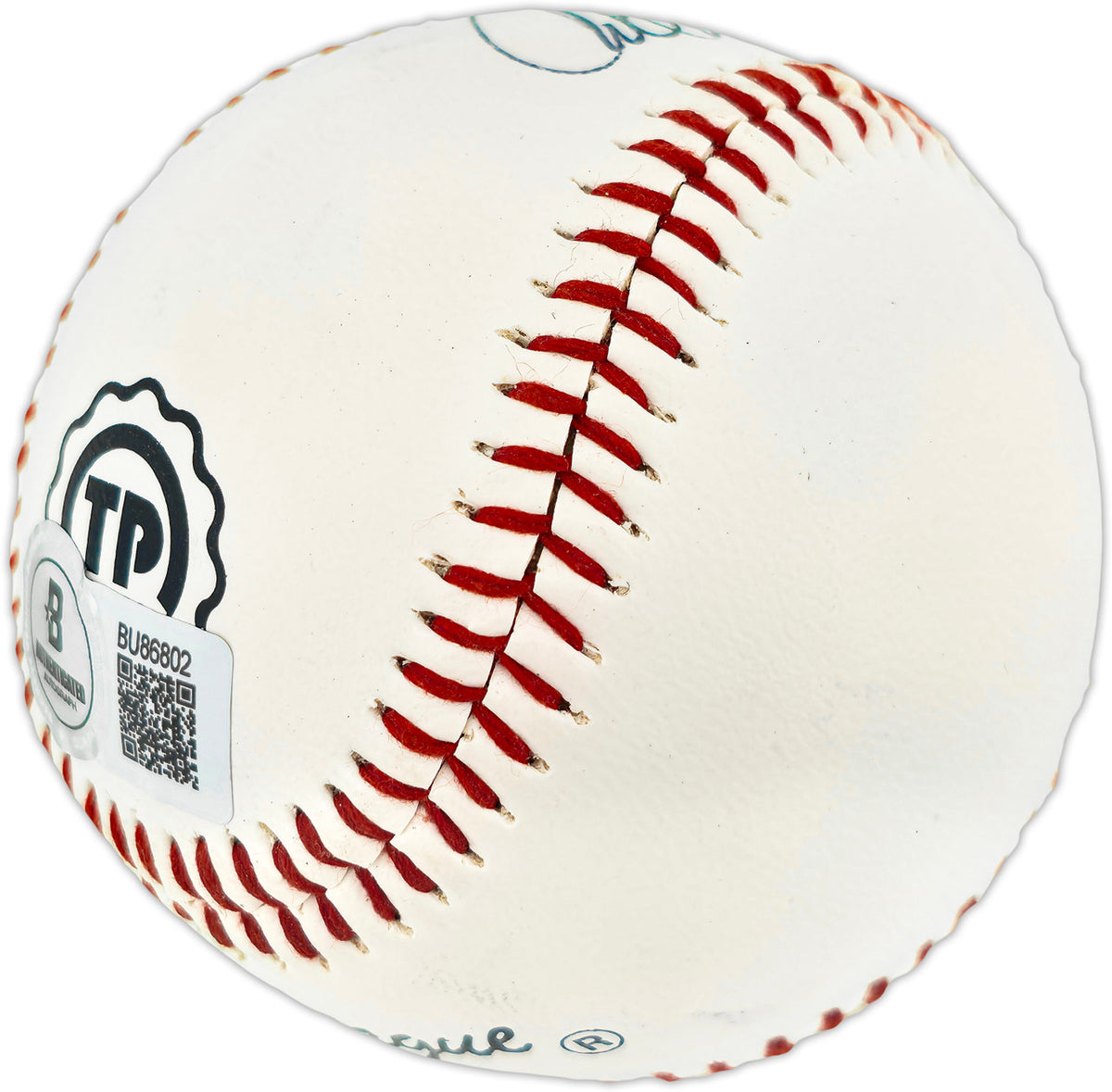 Carl Erskine Autographed Official Little League Baseball Brooklyn Dodgers Full Name Beckett BAS QR #BU86802
