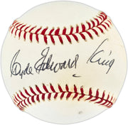 Clyde King Autographed Official AL Baseball Brooklyn Dodgers Full Name Beckett BAS QR #BU86803