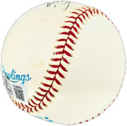 Clyde King Autographed Official AL Baseball Brooklyn Dodgers Full Name Beckett BAS QR #BU86803