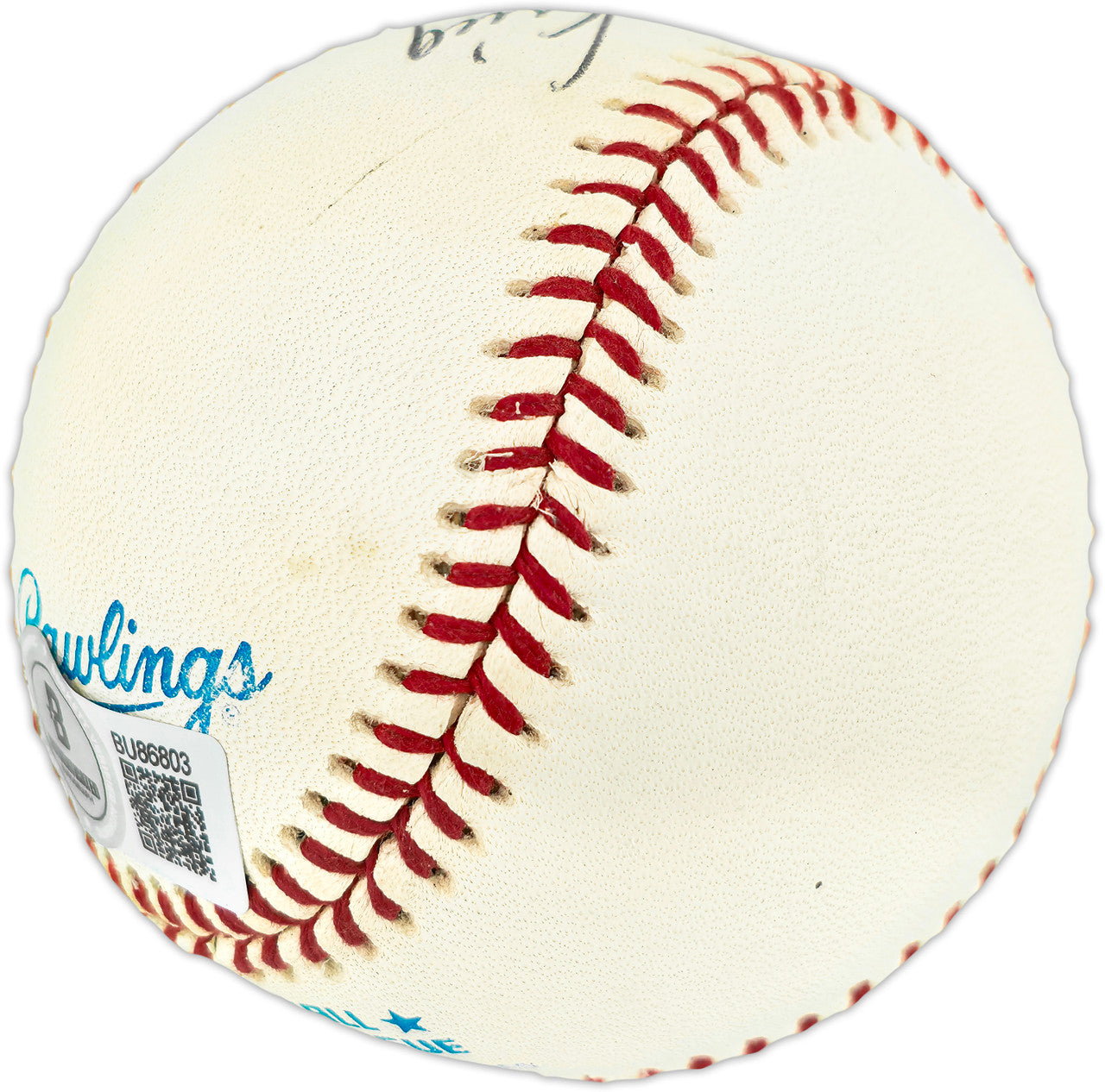 Clyde King Autographed Official AL Baseball Brooklyn Dodgers Full Name Beckett BAS QR #BU86803