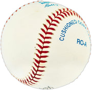Clyde King Autographed Official AL Baseball Brooklyn Dodgers Full Name Beckett BAS QR #BU86803