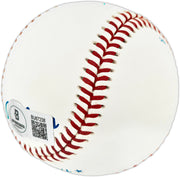 Dick Tracewski Autographed Official Texas League Baseball Detroit Tigers "1968 WC" Beckett BAS QR #BU87238