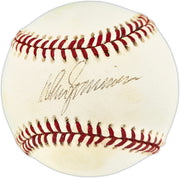 Don Zimmer Autographed Official AL Baseball New York Yankees, Boston Red Sox Beckett BAS QR #BU87239