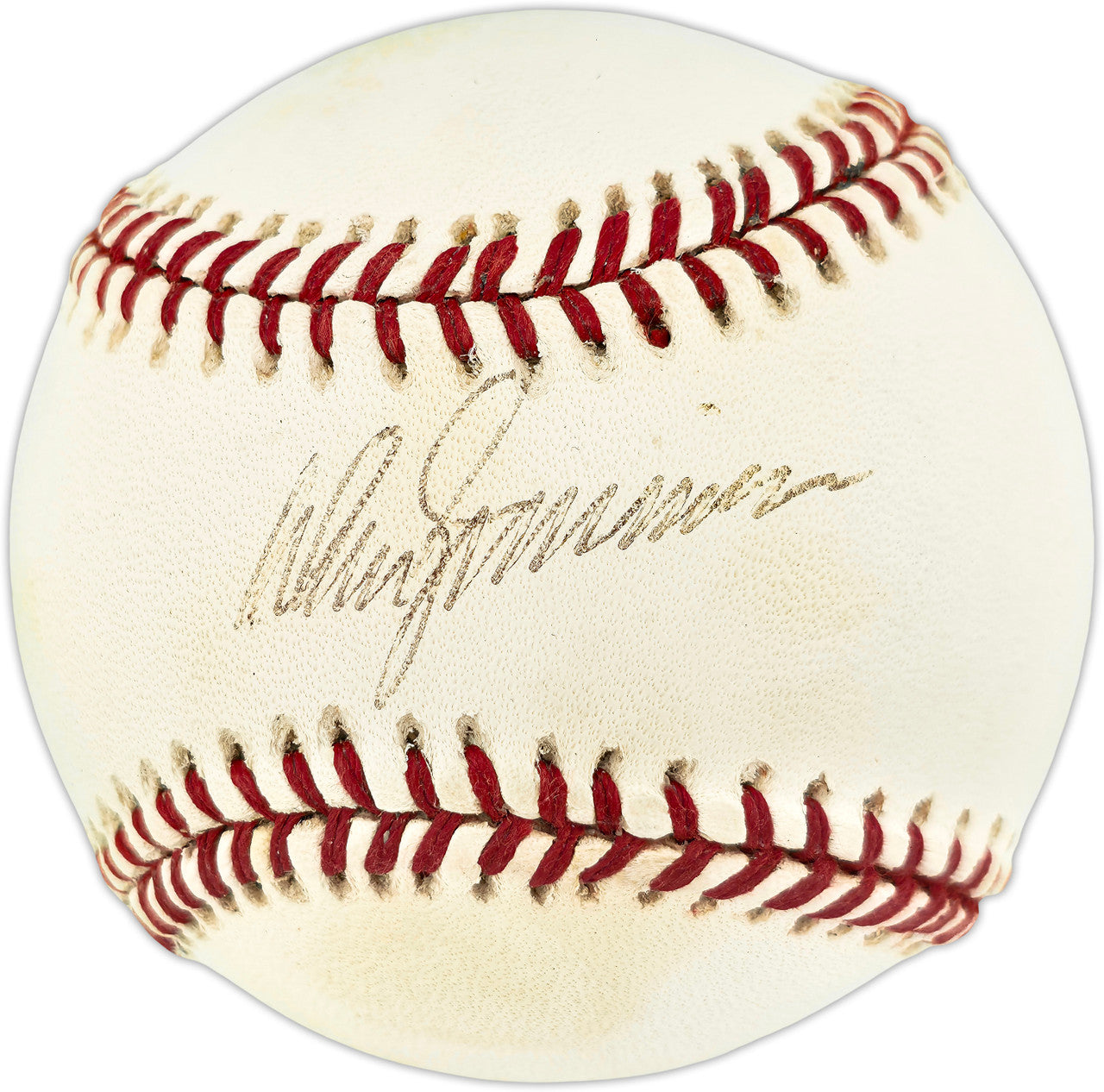 Don Zimmer Autographed Official AL Baseball New York Yankees, Boston Red Sox Beckett BAS QR #BU87239