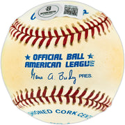 Don Zimmer Autographed Official AL Baseball New York Yankees, Boston Red Sox Beckett BAS QR #BU87239