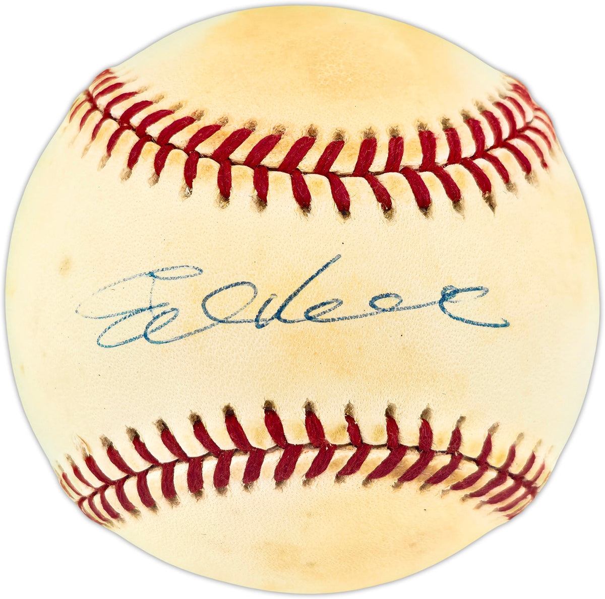 Ed Roebuck Autographed Official NL Baseball Brooklyn Dodgers Beckett BAS QR #BU87246