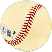 Ed Roebuck Autographed Official NL Baseball Brooklyn Dodgers Beckett BAS QR #BU87246