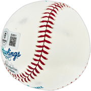Ron Perranoski Autographed Official MLB Baseball Los Angeles Dodgers "2X WSC" Beckett BAS QR #BU86811