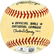 Ron Perranoski Autographed Official NL Baseball Los Angeles Dodgers Beckett BAS QR #BU86817