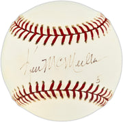 Ken McMullen Autographed Official MLB Baseball Los Angeles Dodgers Beckett BAS QR #BU87247