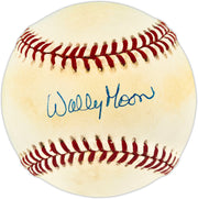 Wally Moon Autographed Official NL Baseball Los Angeles Dodgers, St. Louis Cardinals Beckett BAS QR #BU86847