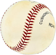 Wally Moon Autographed Official NL Baseball Los Angeles Dodgers, St. Louis Cardinals Beckett BAS QR #BU86847
