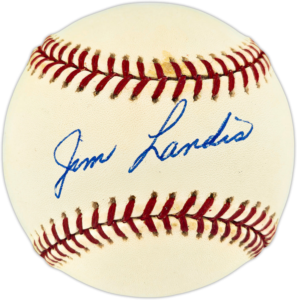 Jim Landis Autographed Official AL Baseball Chicago White Sox, Detroit Tigers Beckett BAS QR #BU86881