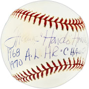 Frank "Hondo" Howard Autographed Official AL Baseball Washington Senators "68 & 70 AL HR Champ" Beckett BAS QR #BU86886
