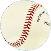 Clyde King Autographed Official NL Baseball Los Angeles Dodgers, Cincinnati Reds Beckett BAS QR #BU86893