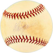 Don Zimmer Autographed Official NL Baseball Los Angeles Dodgers, New York Yankees Beckett BAS QR #BU86894