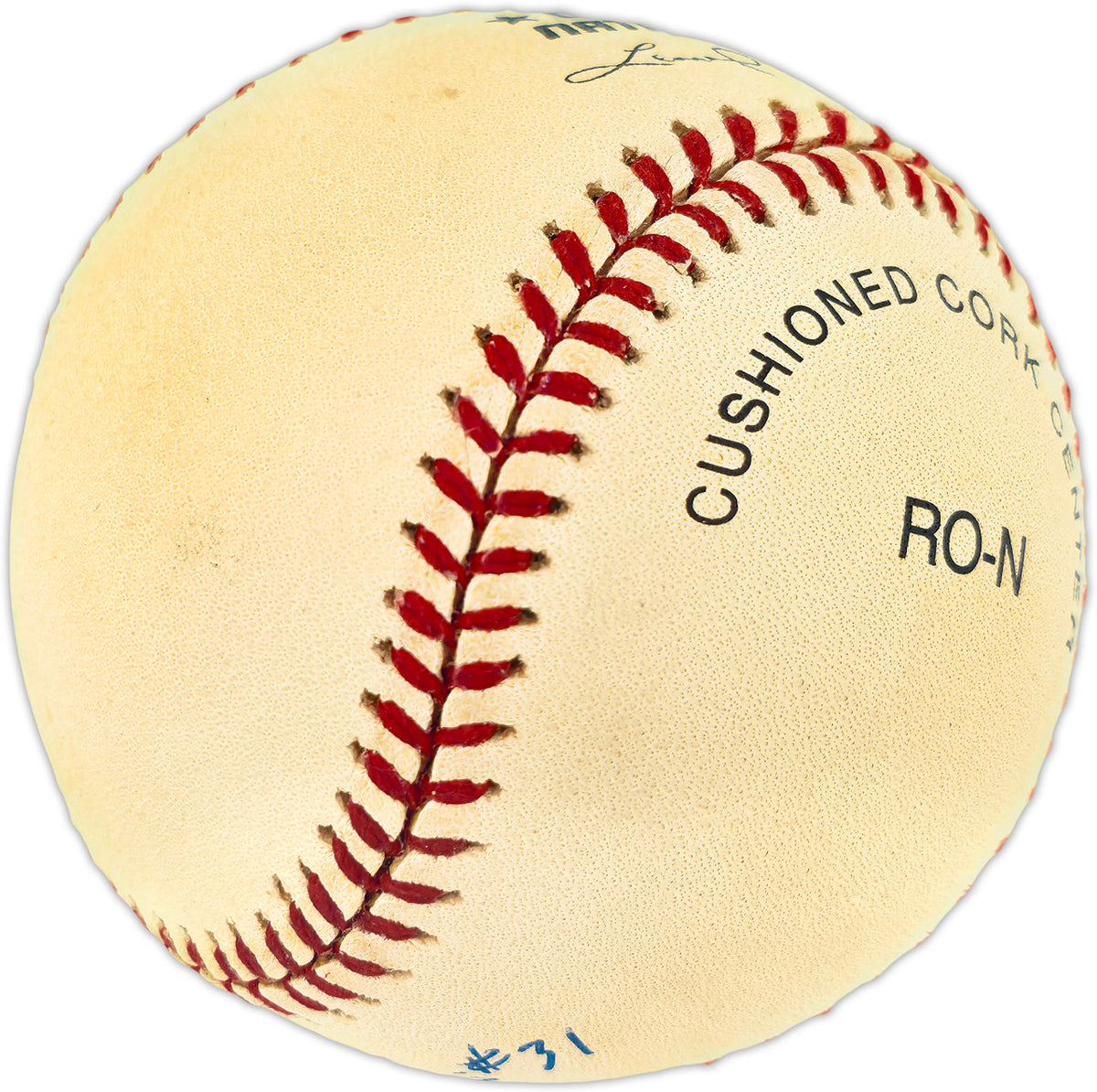 Fergie Jenkins Autographed Official NL Baseball Chicago Cubs "#31 HOF 91" Beckett BAS QR #BU86897